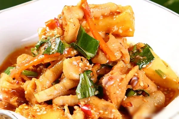 傣味舂鸡脚配方教学配方和视频教程-香源配方网