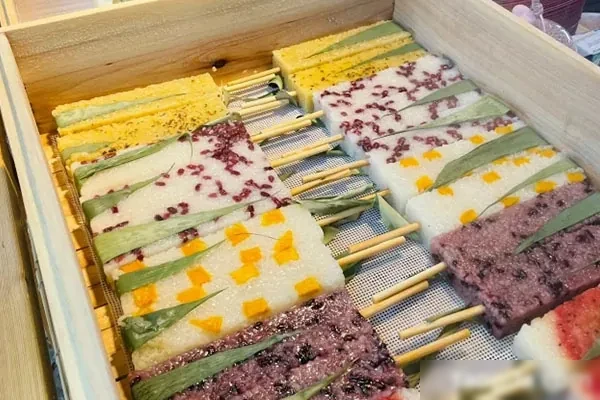 图片[1]-糯米糕彩色饭制作配方和视频教程-香源配方网