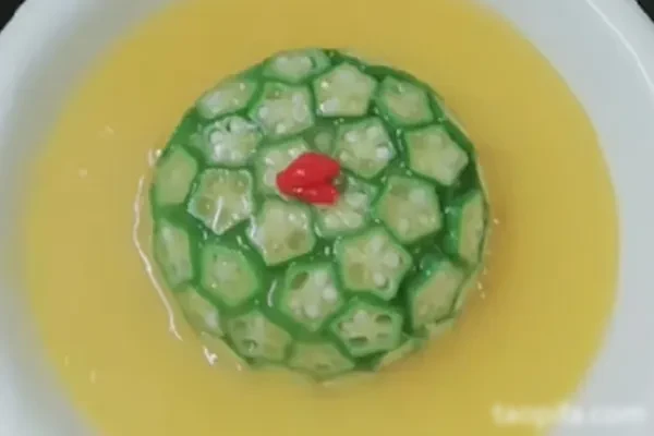 金汤淮山酿秋葵视频教程-香源配方网