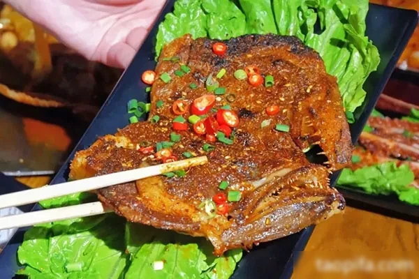 碳烤碟鱼头，特色碟鱼头视频教程-香源配方网