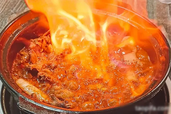 图片[1]-特色引流菜（药膳火焰鸡)  技术配方和视频教程-香源配方网