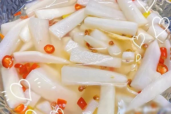 图片[1]-黄金泡萝卜、泡菜口味萝卜心视频教程-香源配方网