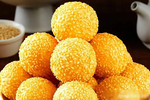 图片[1]-空心大芝麻球详细手法教学-香源配方网