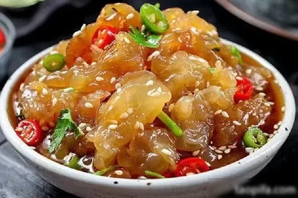 图片[1]-辣开胃海蜇头制作视频教程-香源配方网