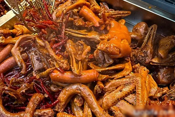 麻辣鸭货卤汤制作肉菜通用技术视频教程-香源配方网