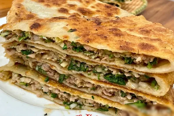 红油煎饼和黄河夹肉饼制作技术视频-香源配方网